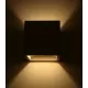 Sorrenca wall lamp, black concrete