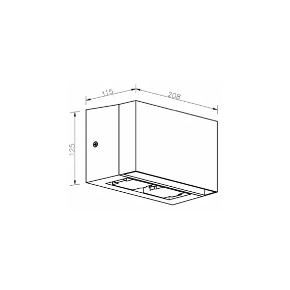 Rapido K1 SOCKET, jet black (RAL9005) - PHASE CUT dimmable